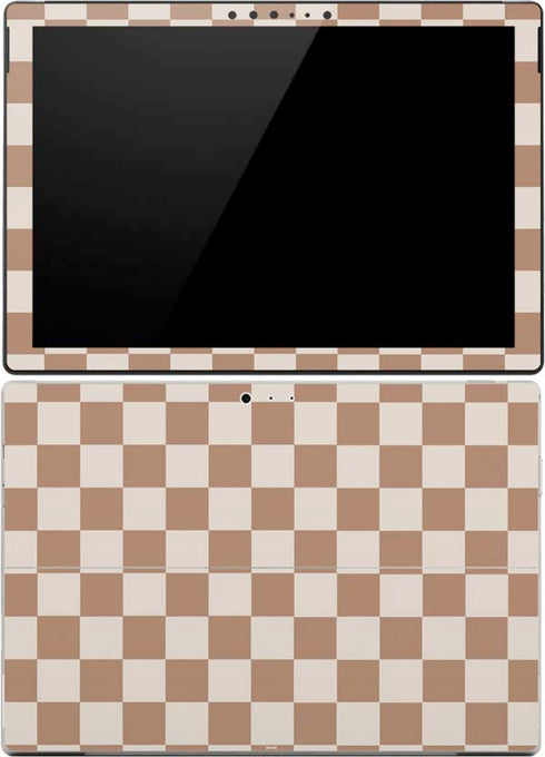 Neutral Checkered Surface Pro (2017) Skin